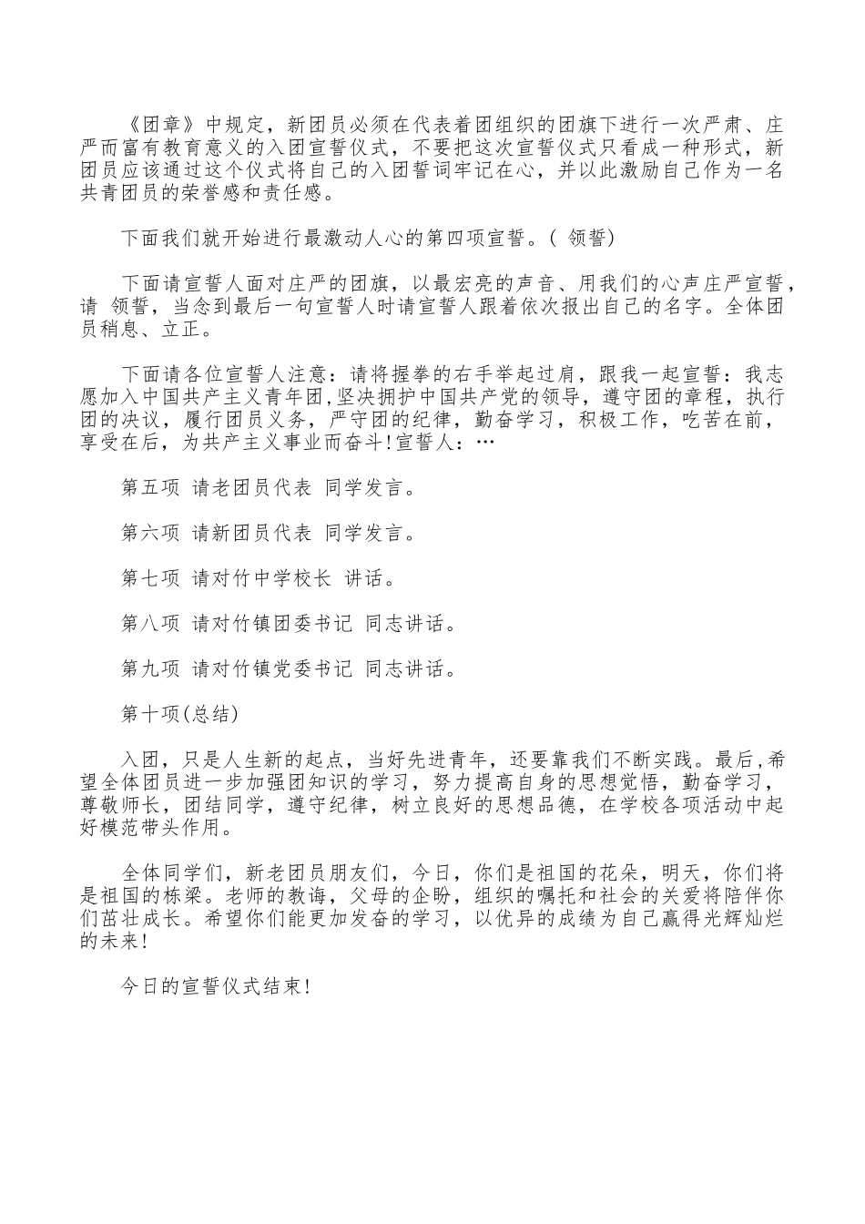 入团宣誓仪式简报_第3页