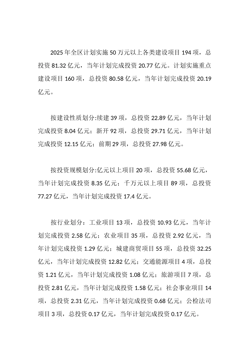 全区项目建设及招商引资工作情况汇报_第2页