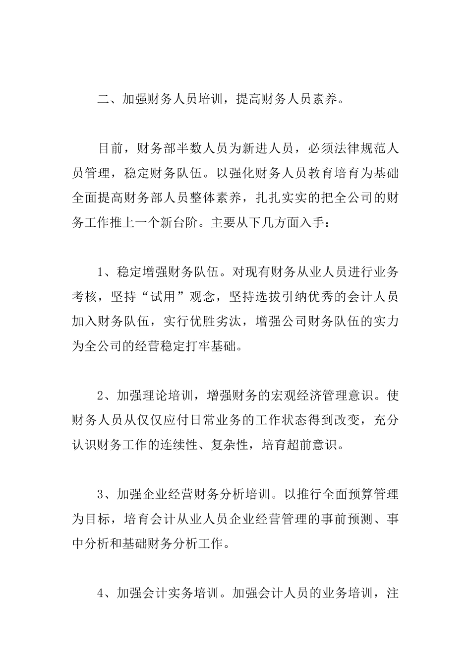 公司2025财务部工作计划_第3页