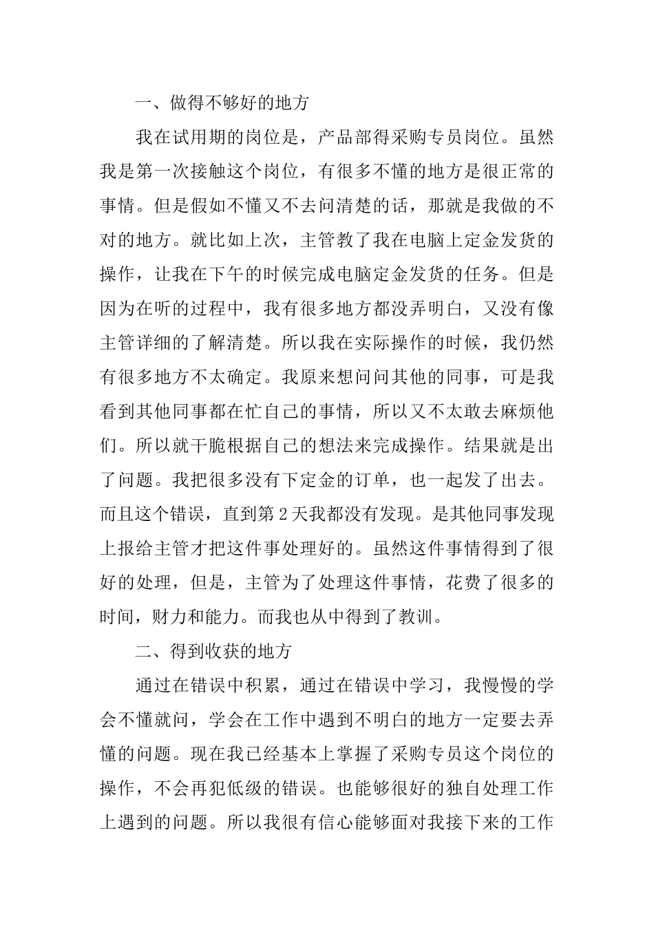 公司人员试用期转正工作总结_第3页