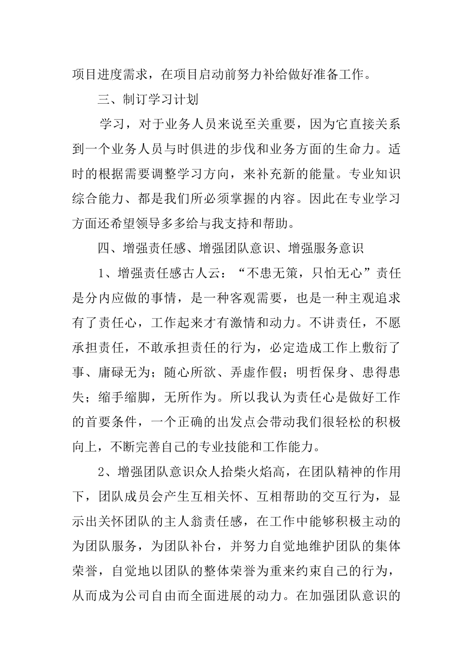 公司员工年度个人的工作计划_第2页