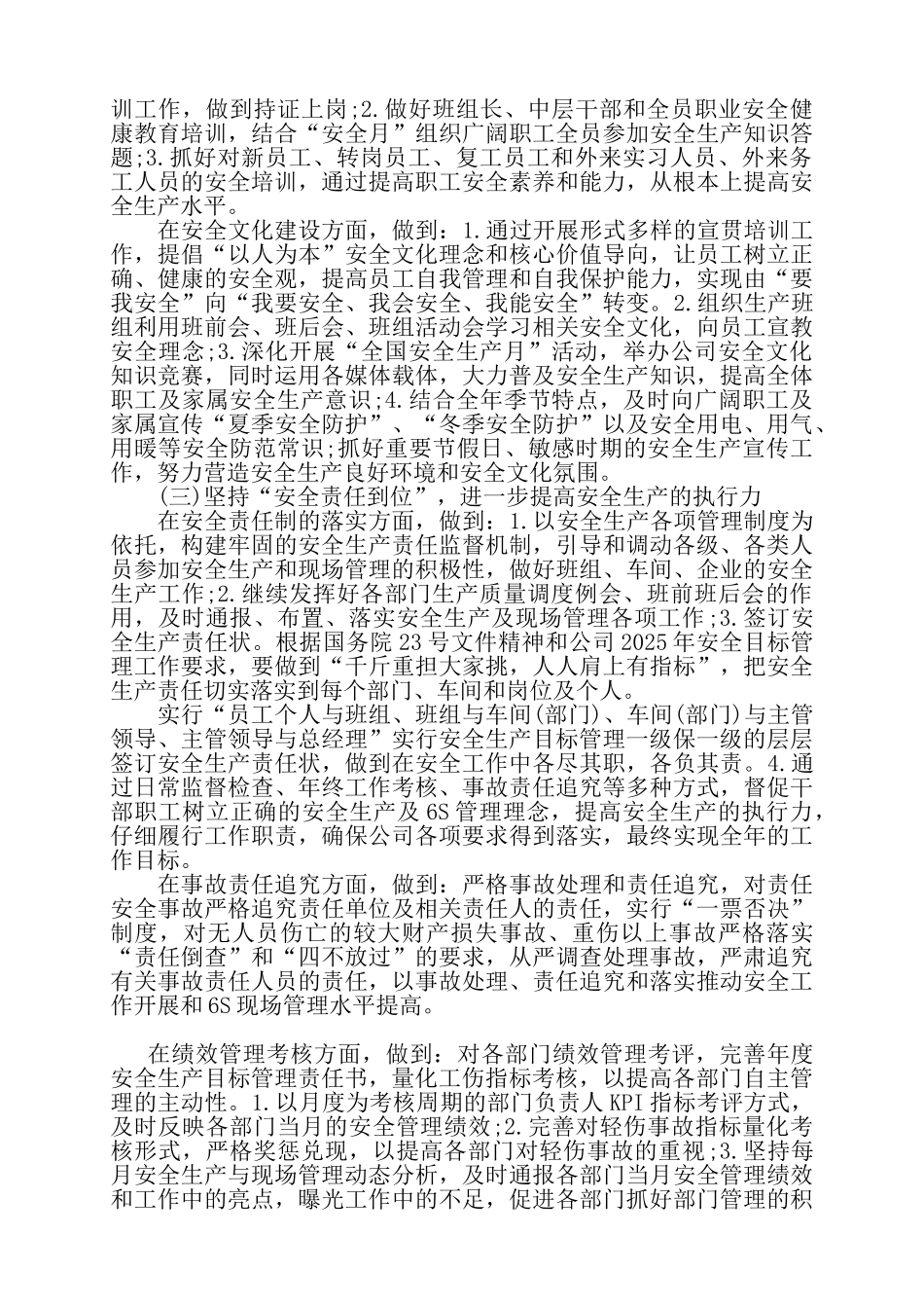 公司安全生产年度计划——_第2页