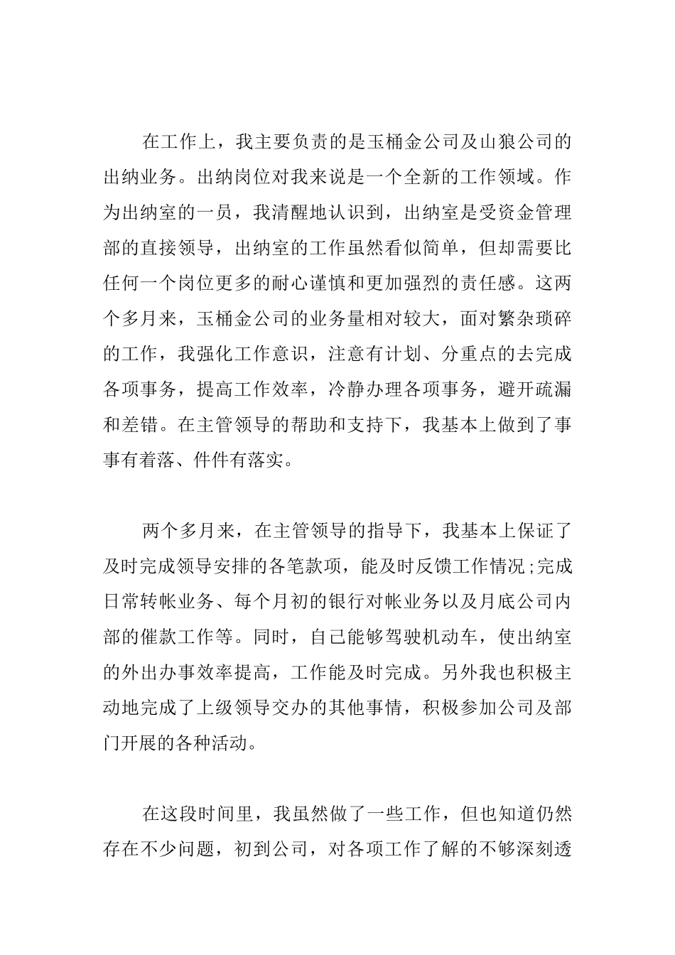 公司试用期转正个人工作总结_第2页