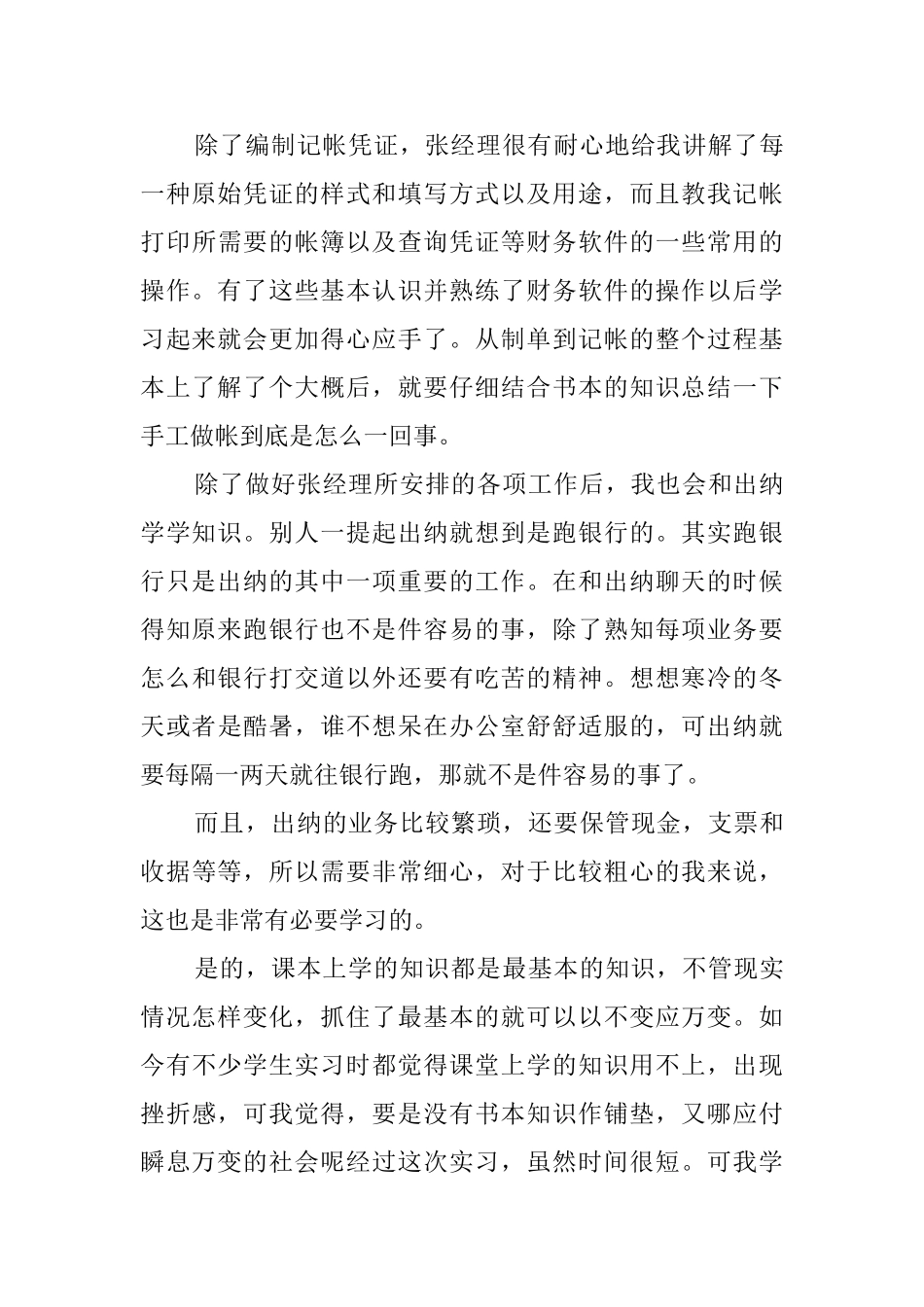 公司财务部会计电算化毕业实习报告_第3页