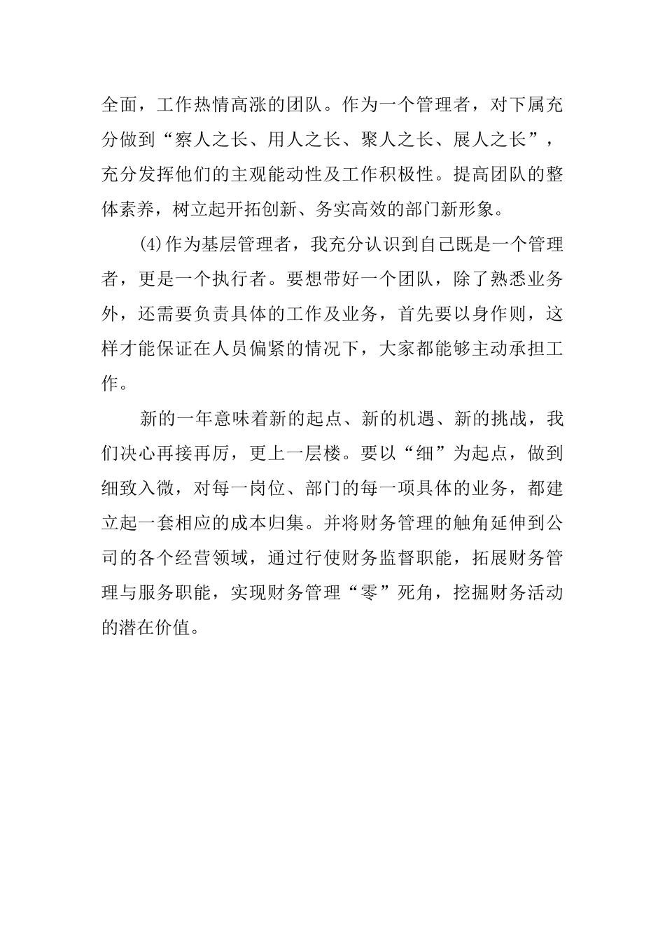 公司财务部门的自我评价_第3页