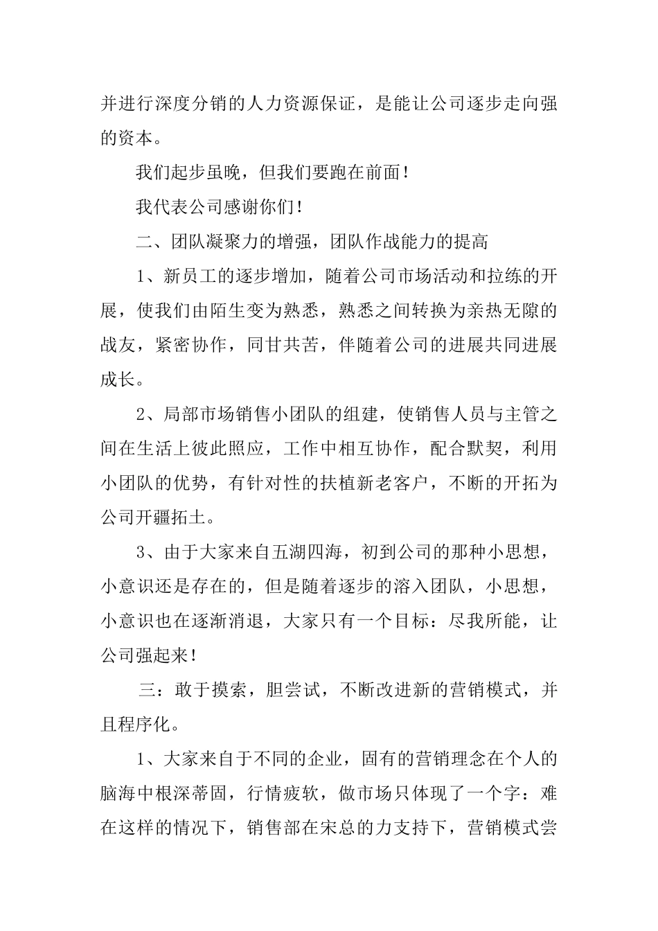公司销售经理个人工作总结_第3页
