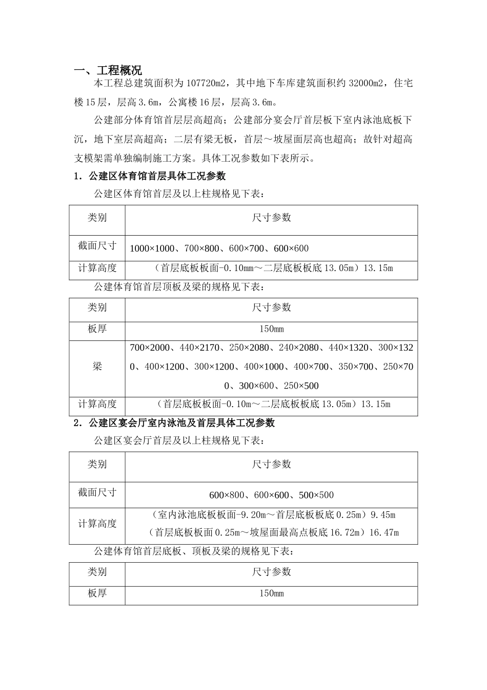 公建区高支模架施工方案_第1页