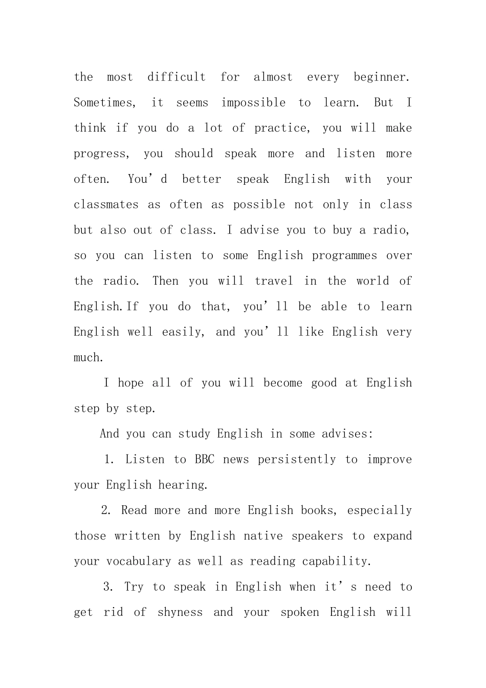 关于如何学好英语演讲稿_第2页