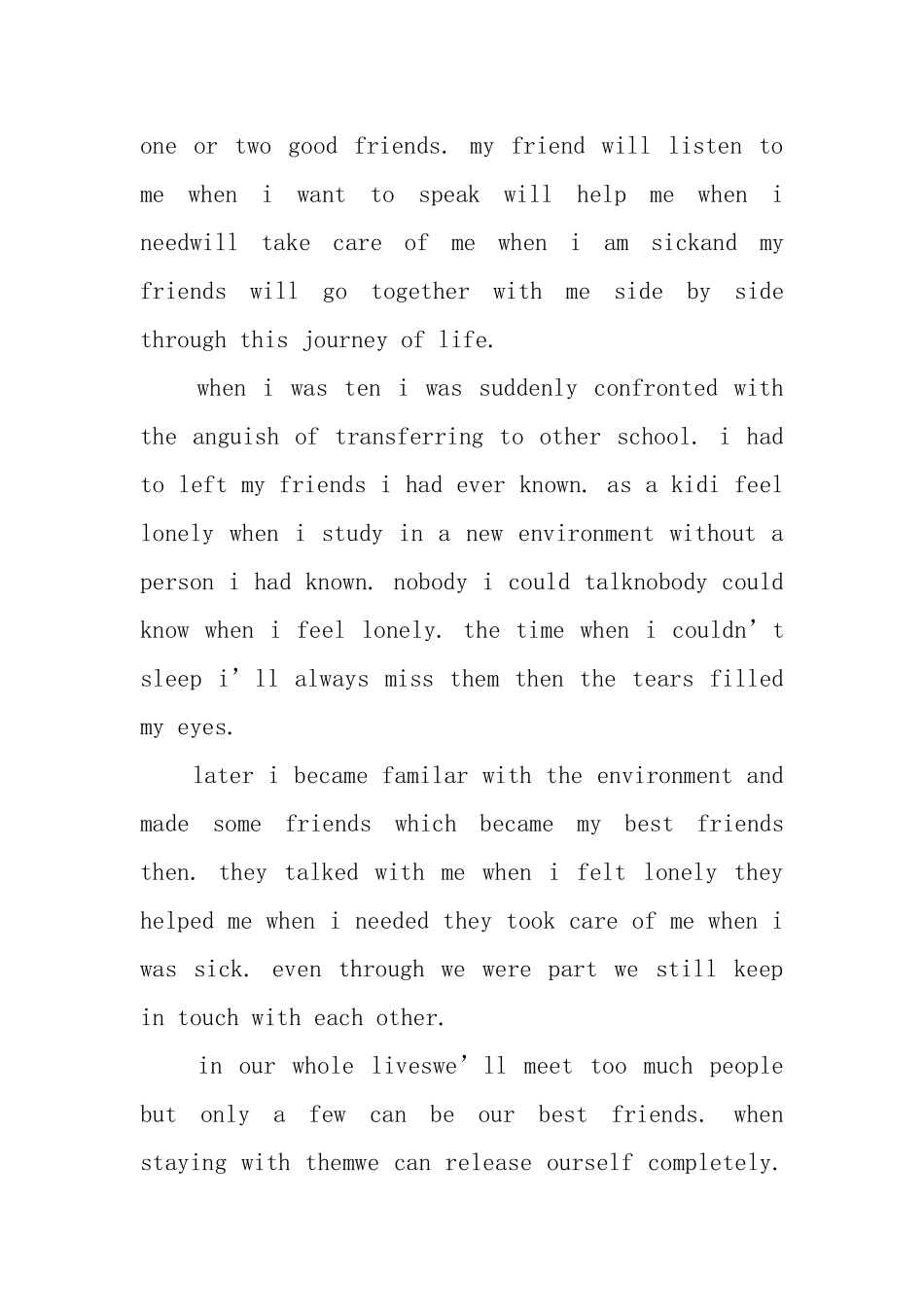 关于朋友的英语演讲稿_第3页