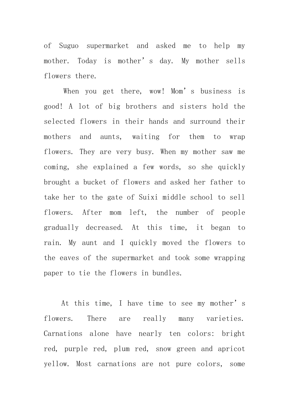 关于母亲节的英语日记_第3页