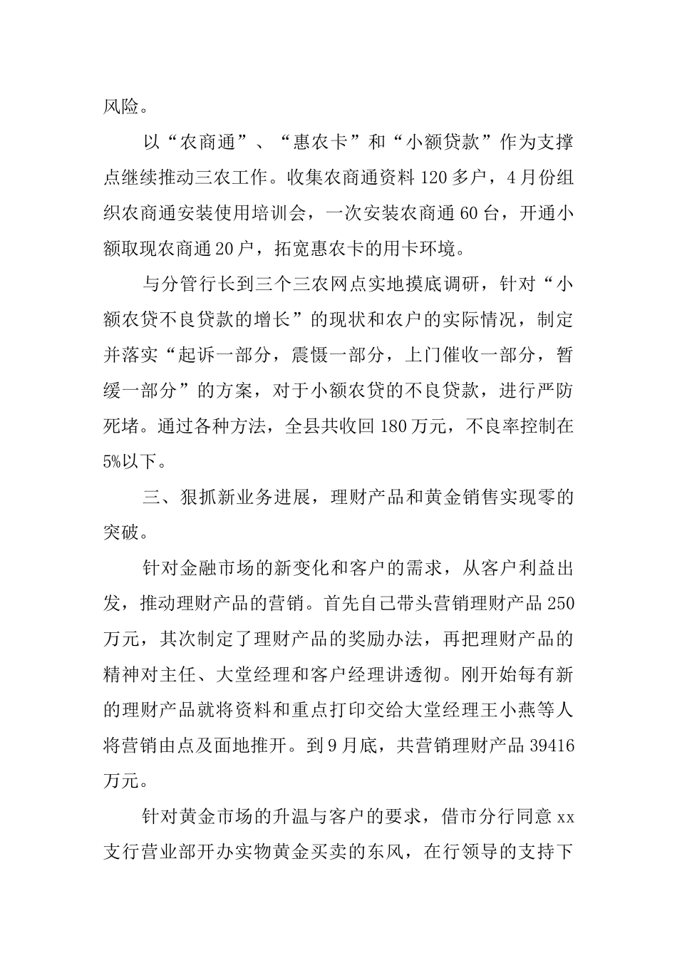 关于银行的年度总结模板集锦五篇_第2页