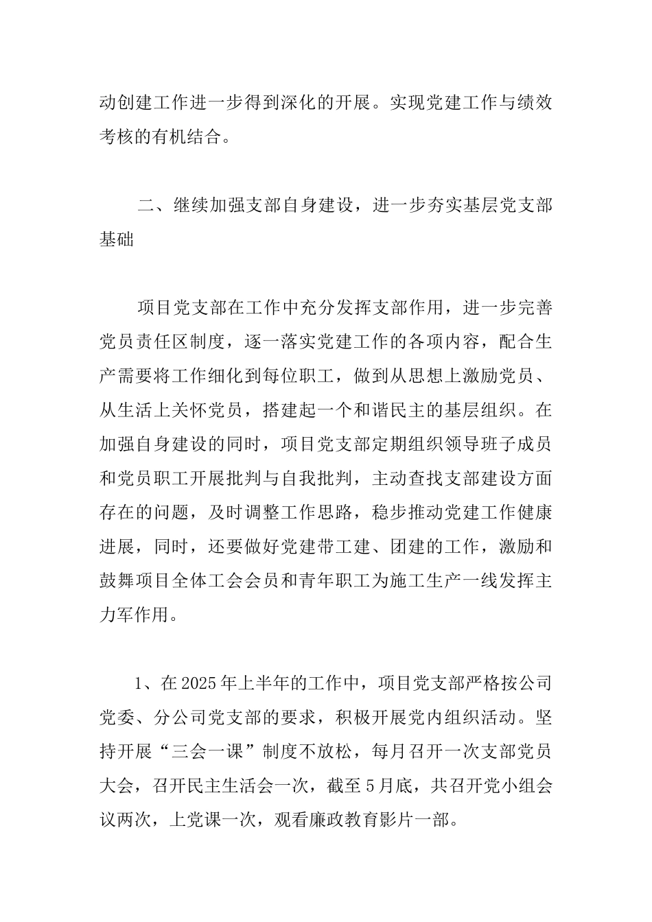 关于项目党建的工作总结汇报_第3页
