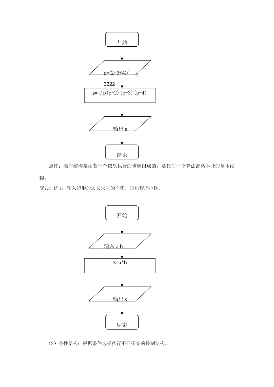 山东省临清三中2011高中数学 1．1．2程序框图教学案 必修3_第2页