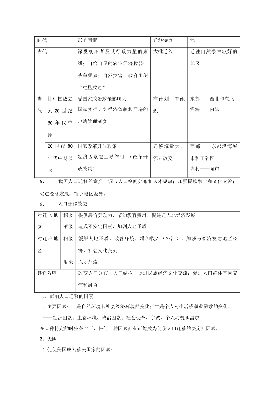 山东省冠县武训高级中学高考地理 重难点汇总素材 新人教版必修2_第3页