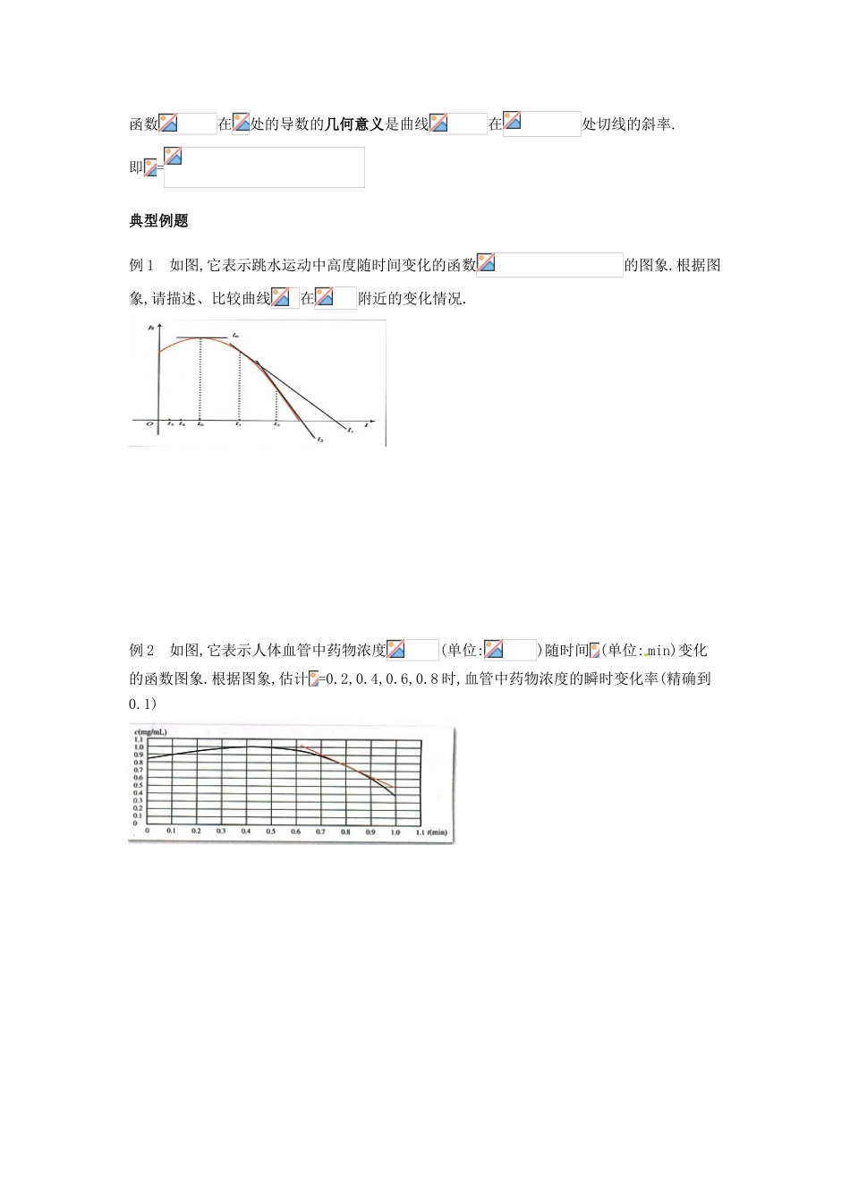 山东省临清市高中数学 3.1.3导数的几何意义教学案 新人教版选修1-1_第2页