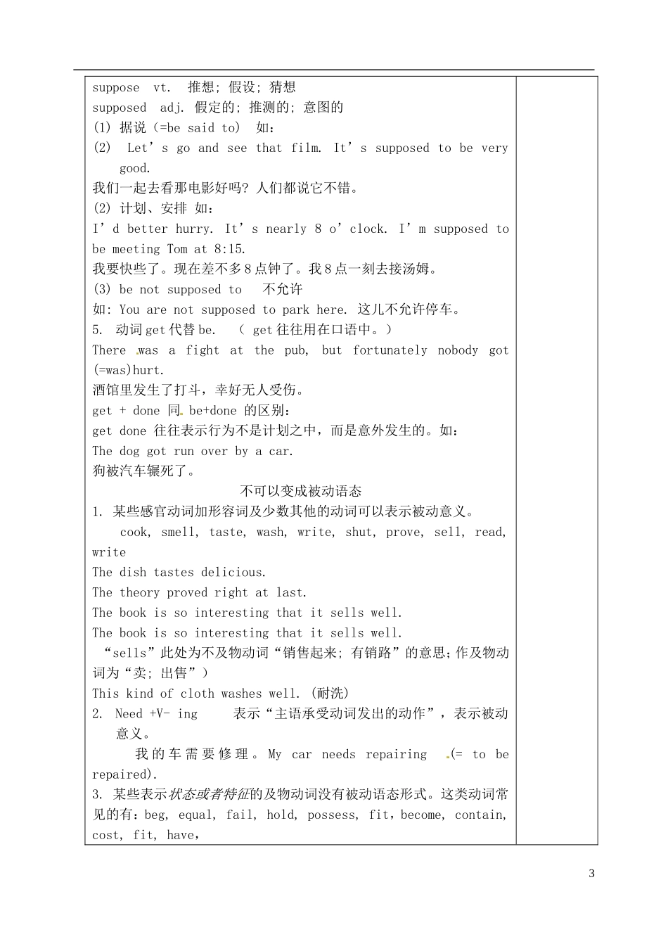 山东省新泰市第二中学高中英语 模块七 unit2语法 语法预习案 新人教版选修7_第3页