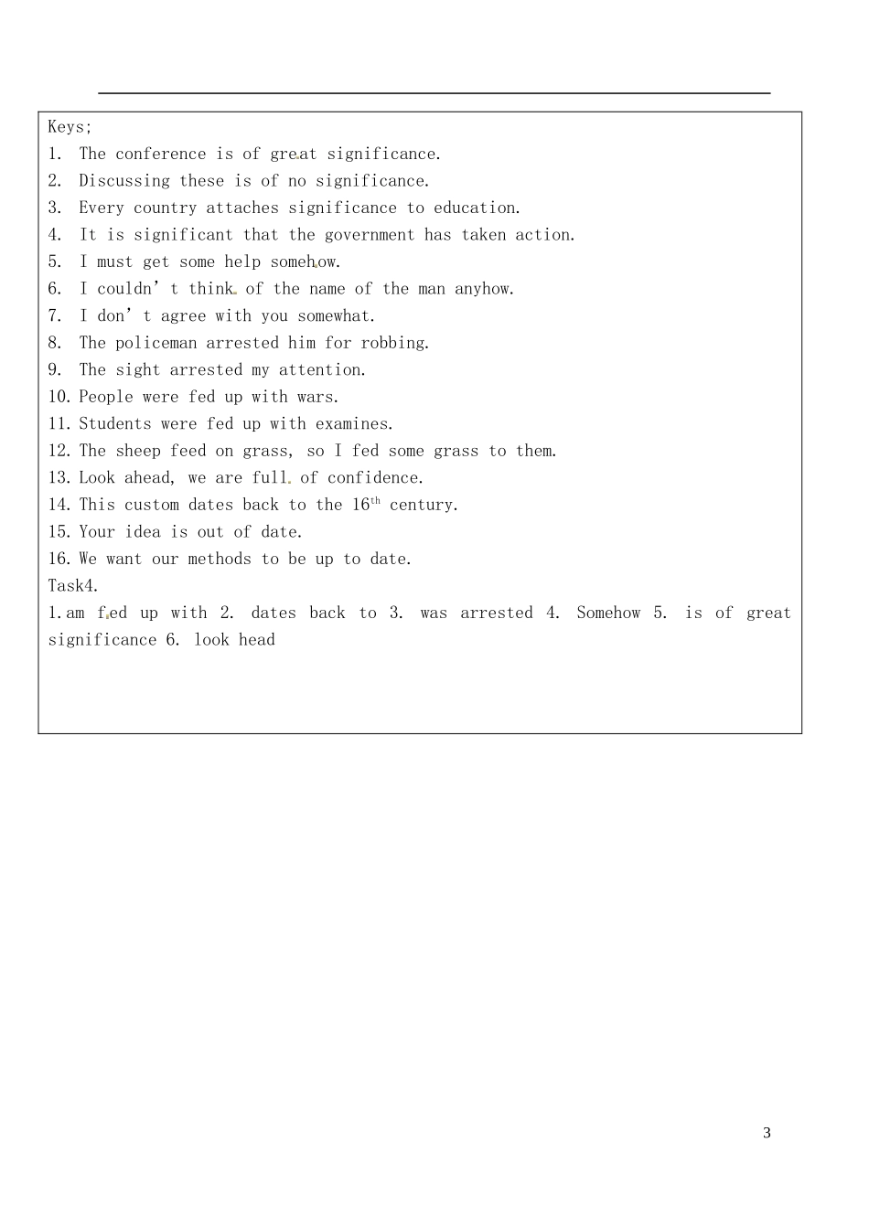 山东省泰安市肥城市第三中学高中英语 Unit 5 Meeting your ancestors Reading2 知识点学案 新人教版选修8 _第3页