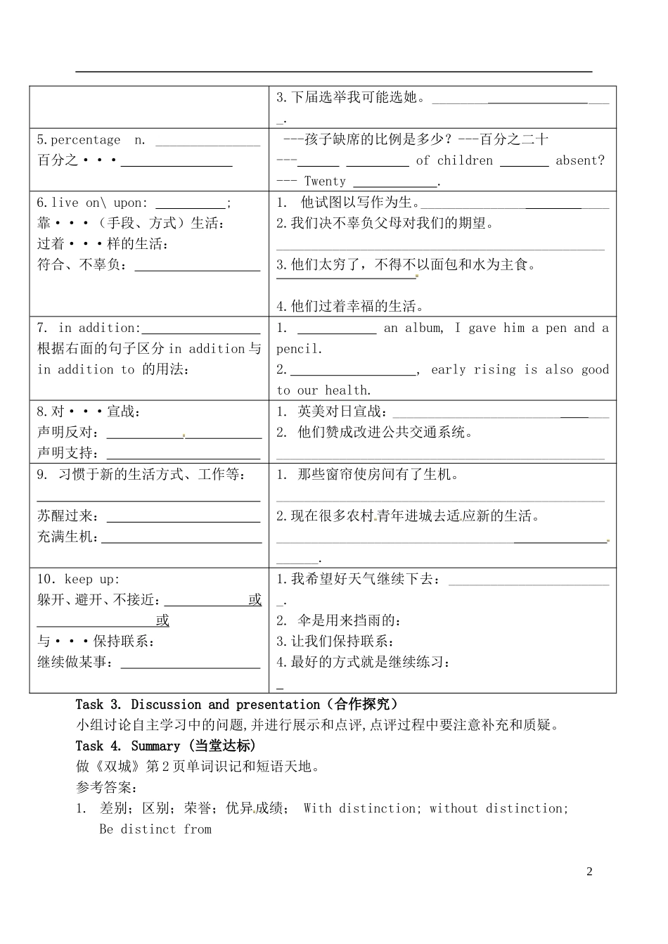 山东省泰安市肥城市第三中学高中英语 Unit1 A land of diversity 知识点学案 新人教版选修8 _第2页