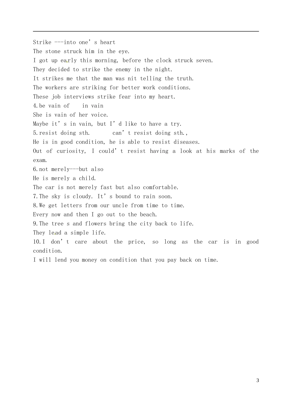 山东省泰安市肥城市第三中学高中英语 Unit2 Cloning Reading2 知识点学案 新人教版选修8 _第3页