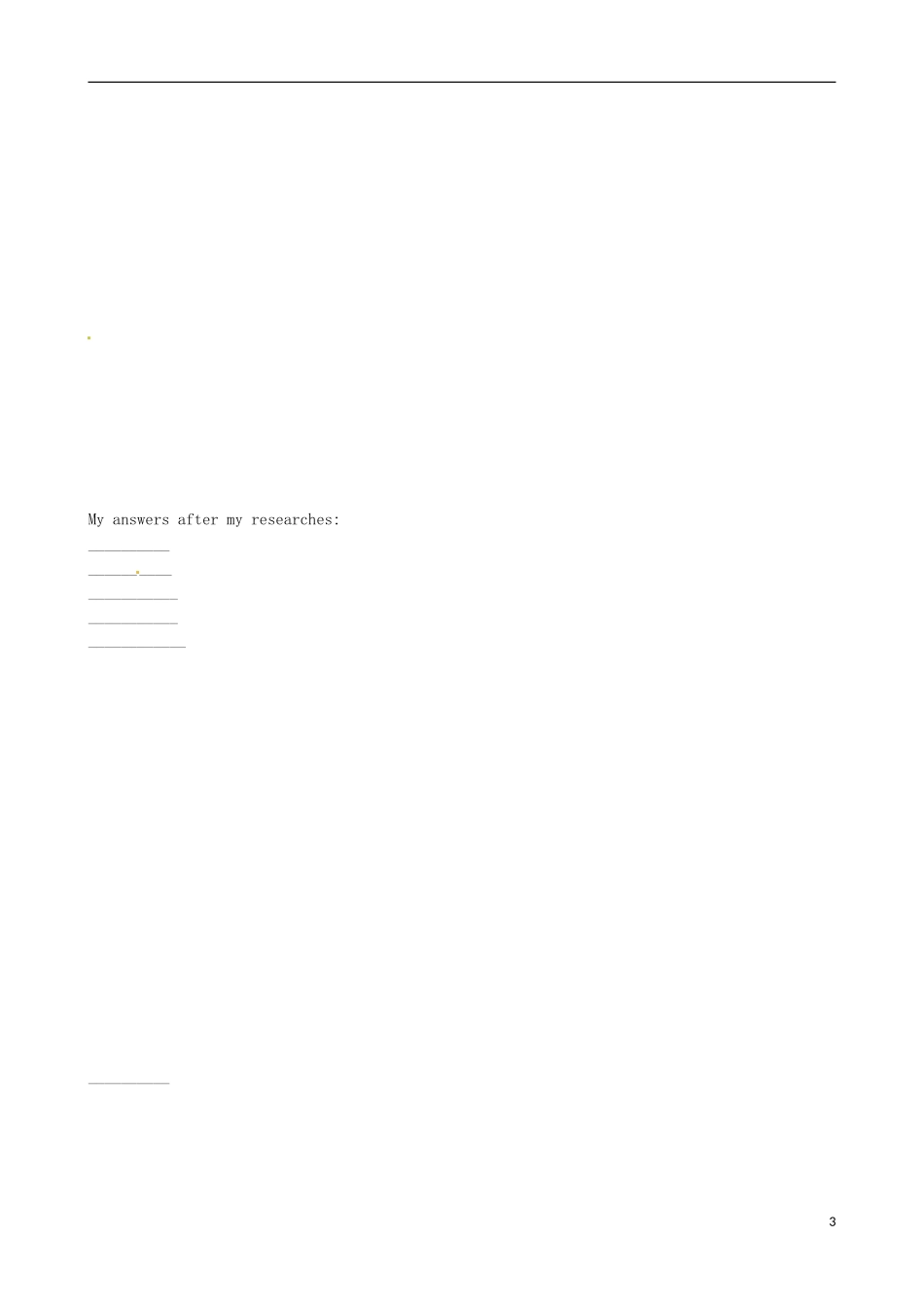 山东省泰安市肥城市第三中学高中英语《Unit 5 Nelson Mandel a modern hero》阅读学案1 新人教版必修1_第3页