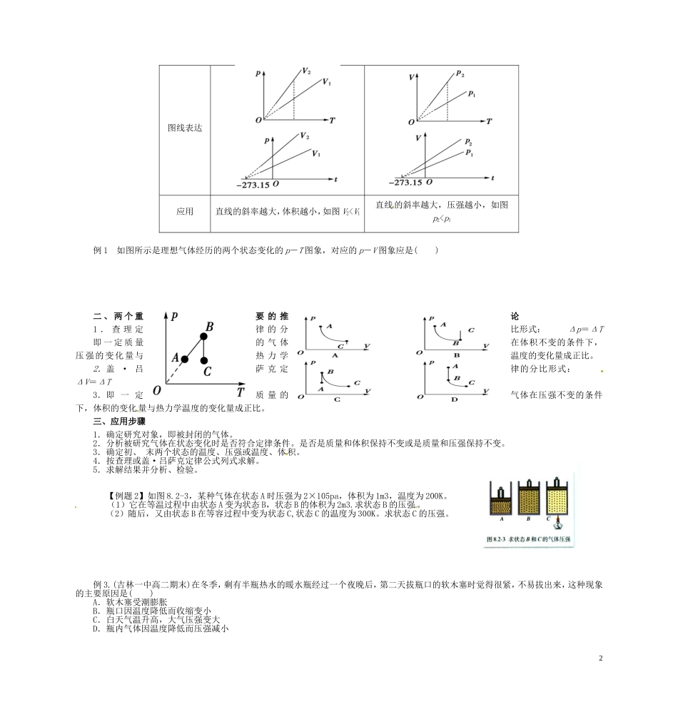 山东省菏泽一中2014年高中物理 学案1 新人教版选修3_第2页