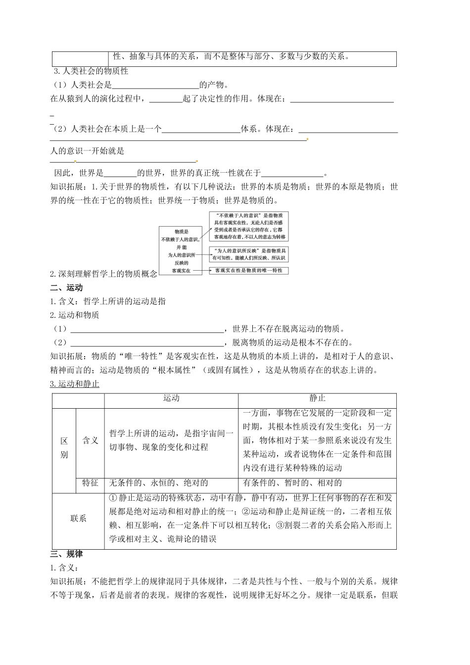 山东省潍坊市高考政治第一轮复习 4.4探究世界的本质导学案-人教版高三全册政治学案_第2页