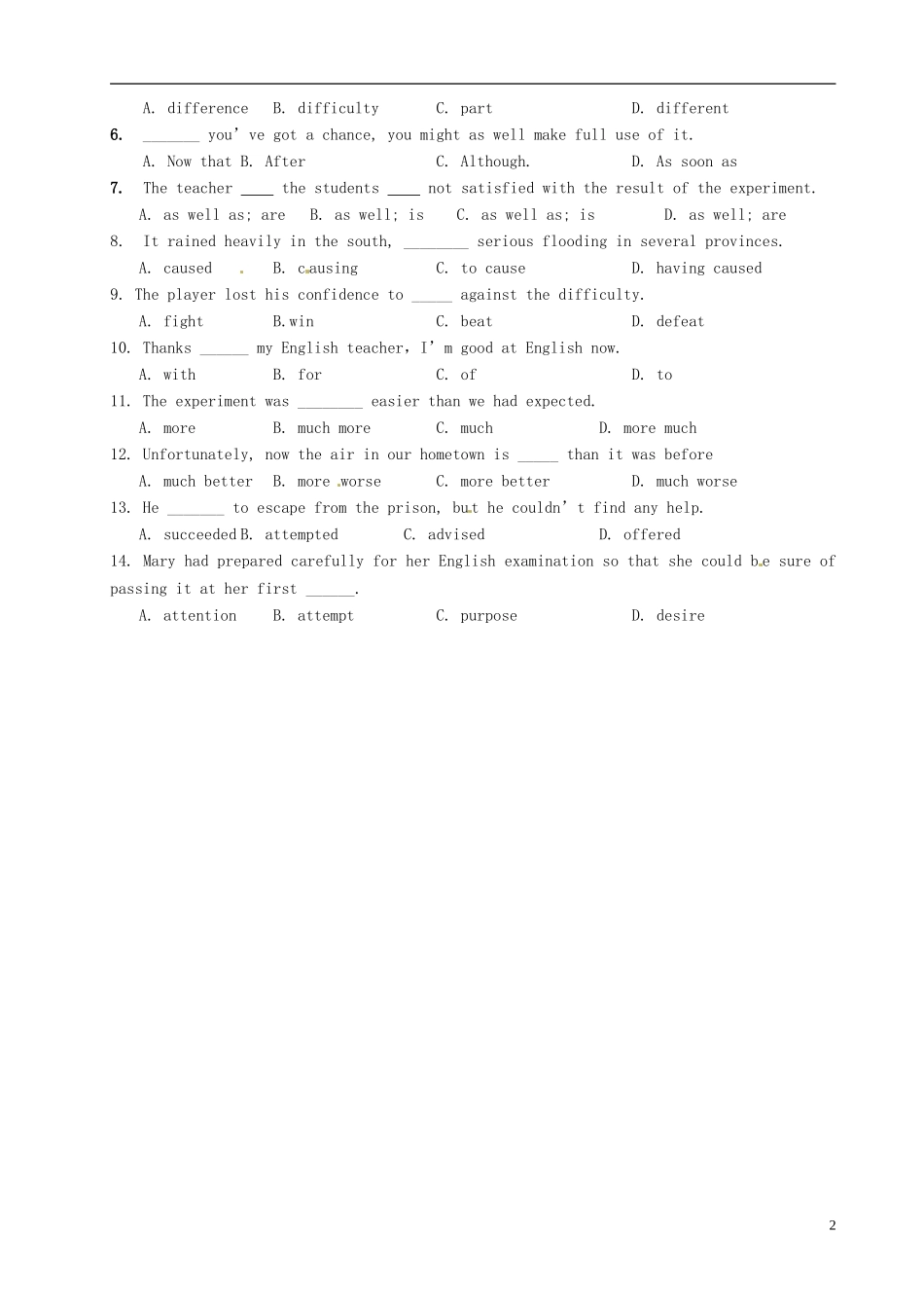 山西省原平市第一中学高二英语 Book5 Module 1 British and American English6导学案_第2页