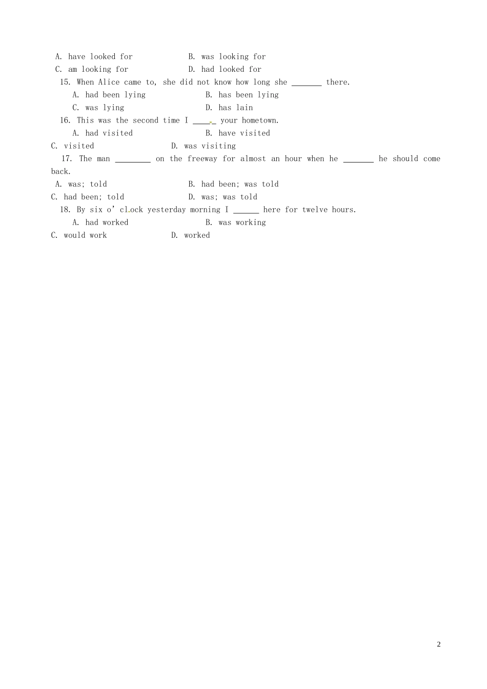 山西省原平市第一中学高二英语 Module 2 A Job Worth Doing 2导学案_第2页