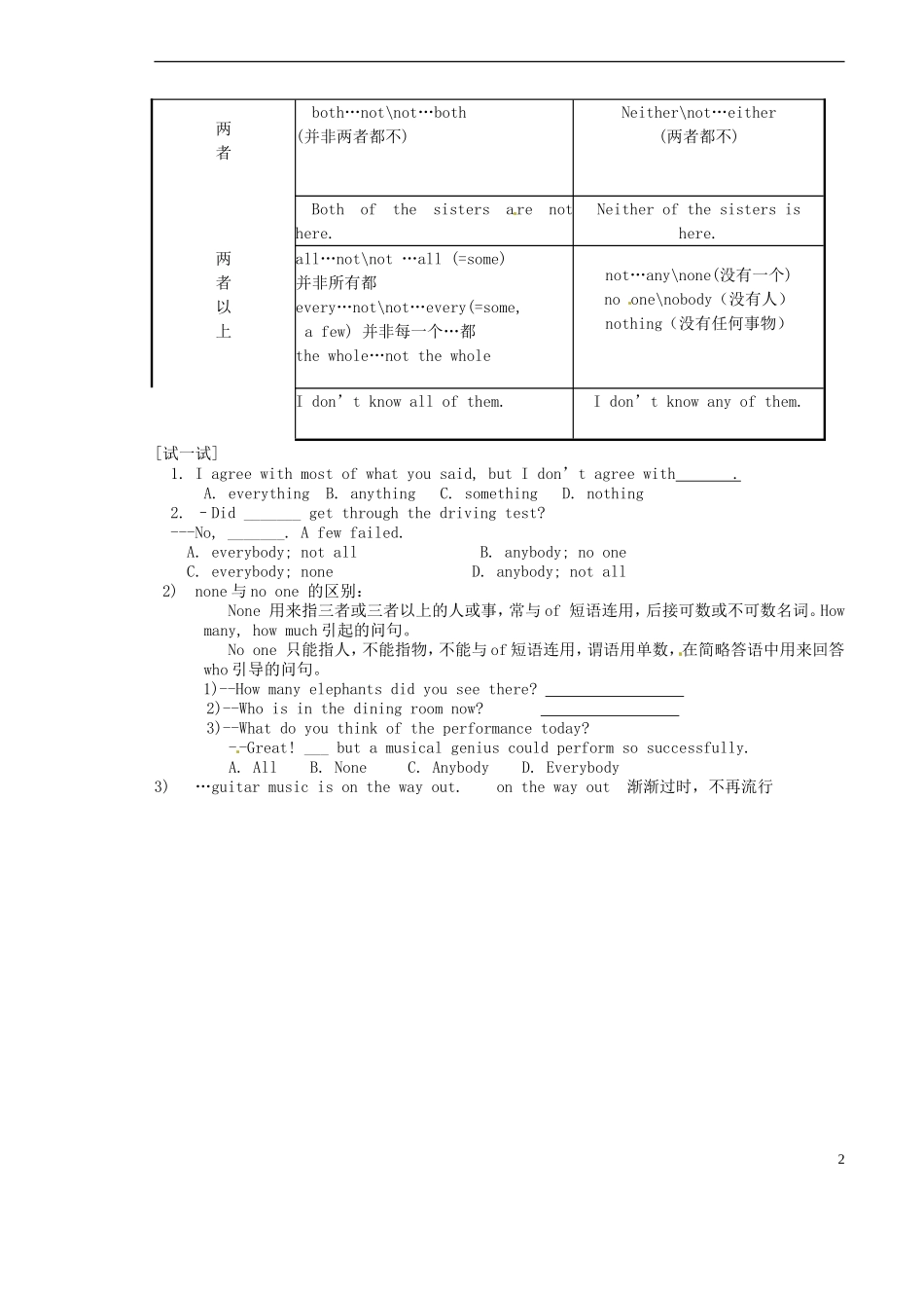 山西省原平市第一中学2012-2013学年高中英语 Book4 Module1 Life in the future Cultural Corner学案 牛津版必修4_第2页