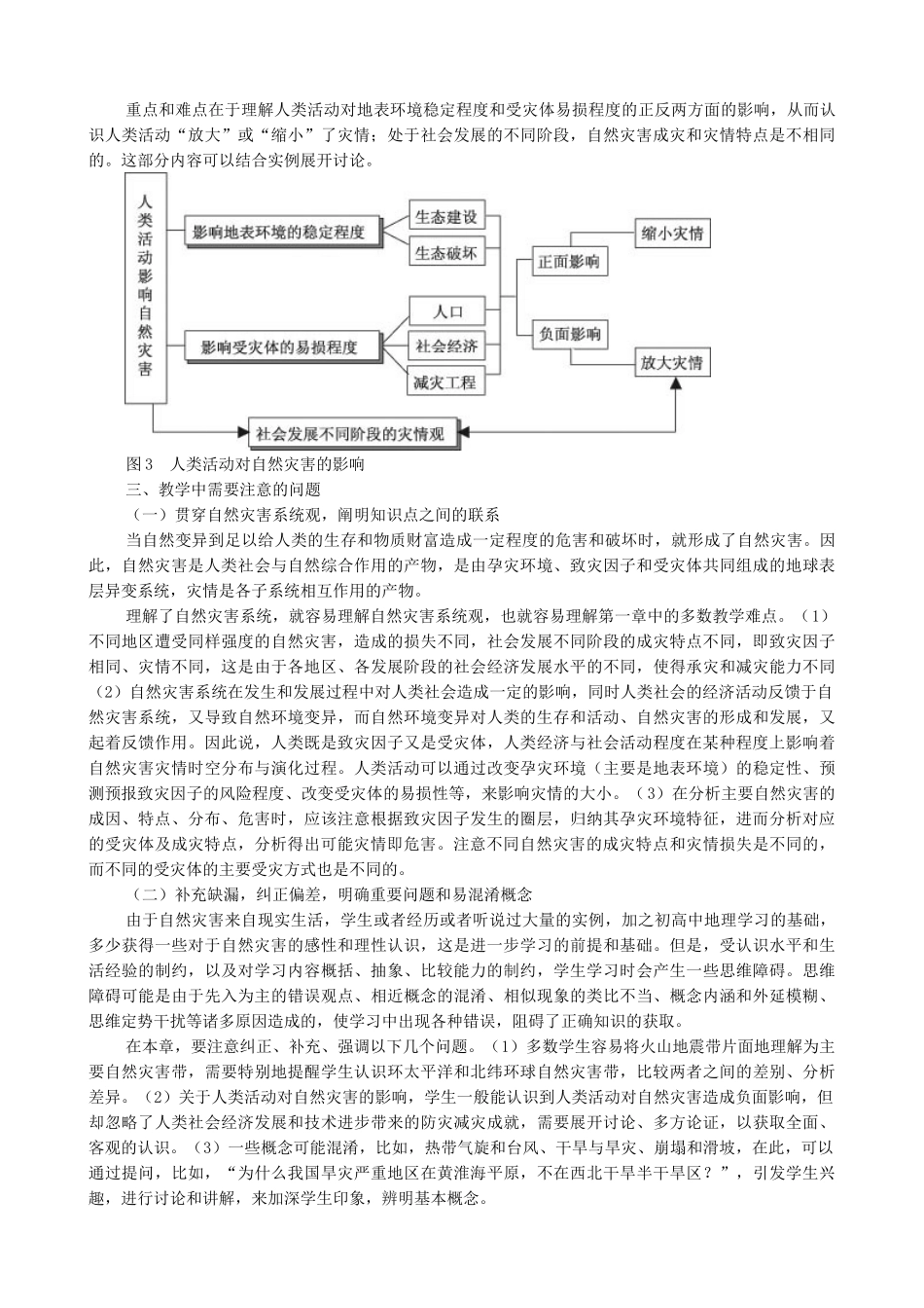 山西省运城市康杰中学高中地理 1.3 第一章 人类活动对自然灾害的影响简介 新人教版选修5_第3页