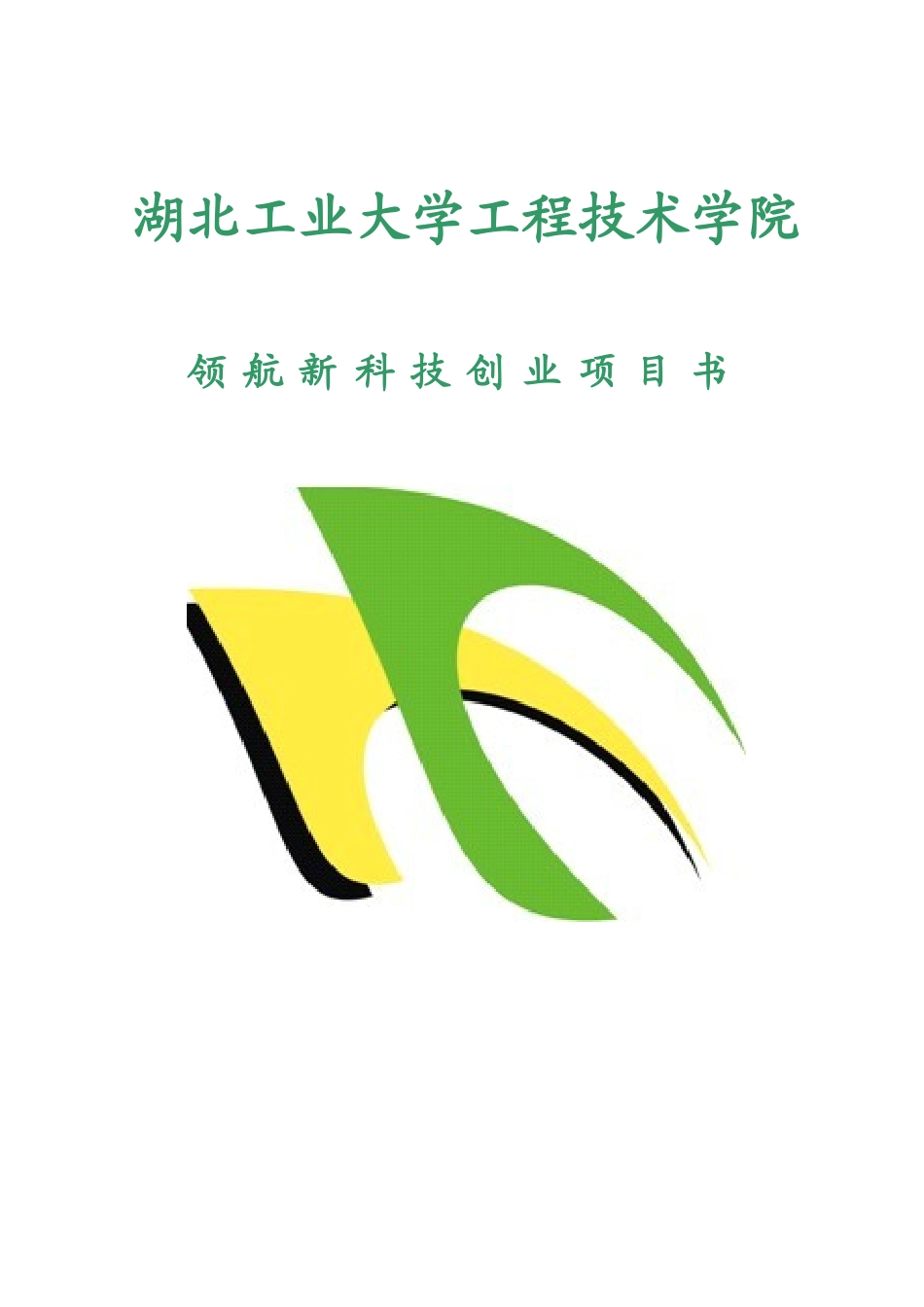 创业计划书范本——领航新科技创业项目书终稿挑战杯获奖作品_第1页