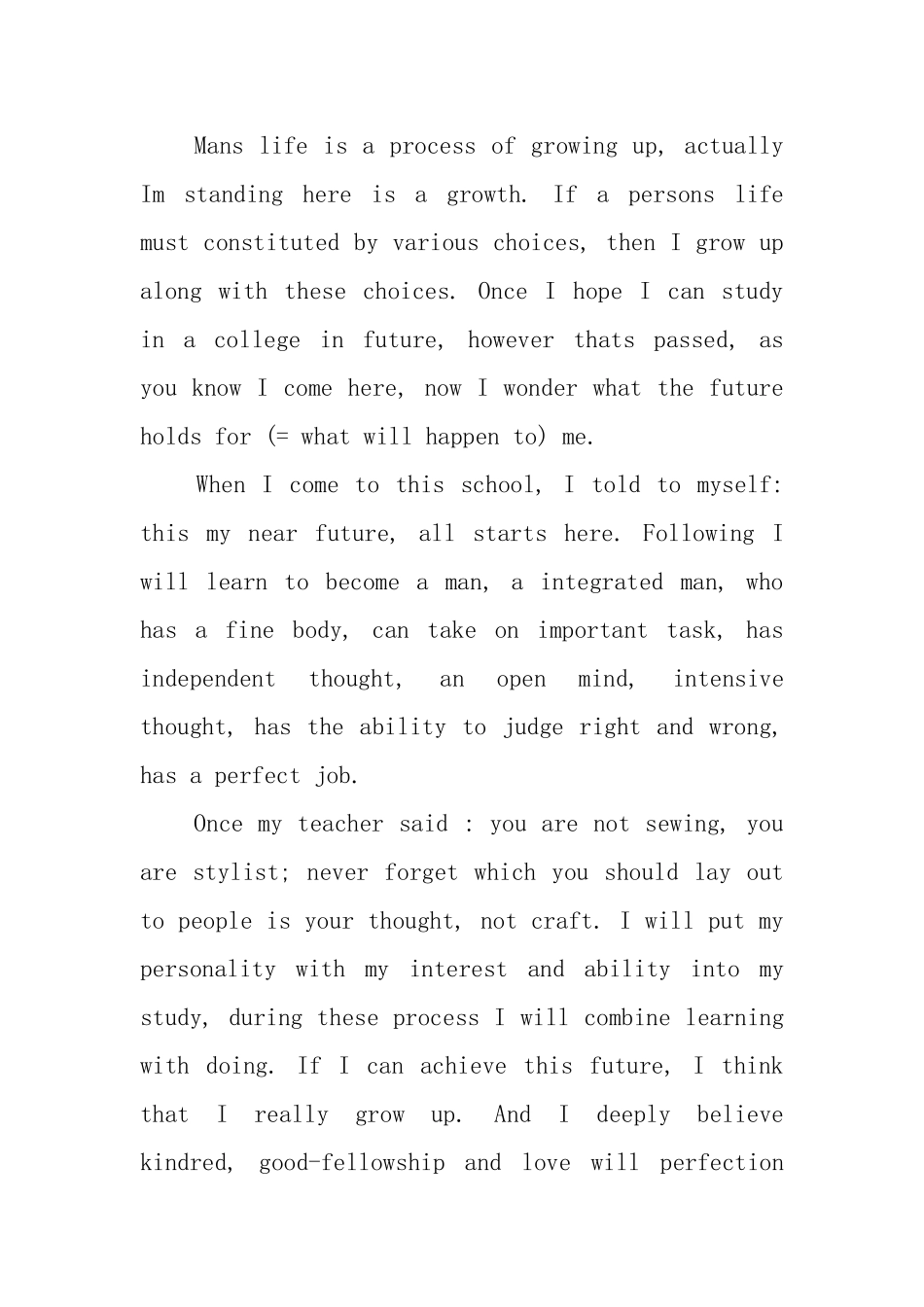 初一学生英语3分钟演讲稿3篇_第3页