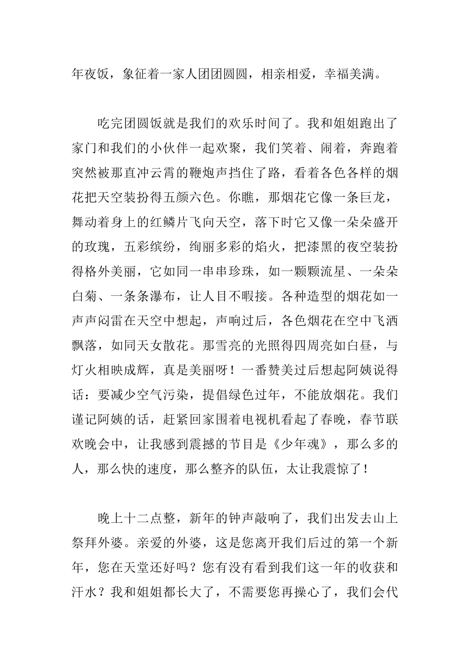 初中春节见闻800字_第2页