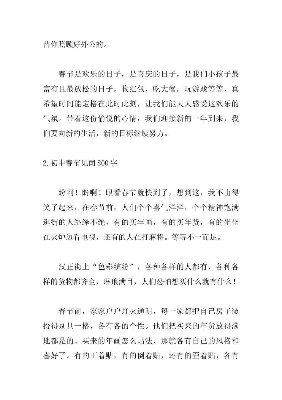 初中春节见闻800字_第3页