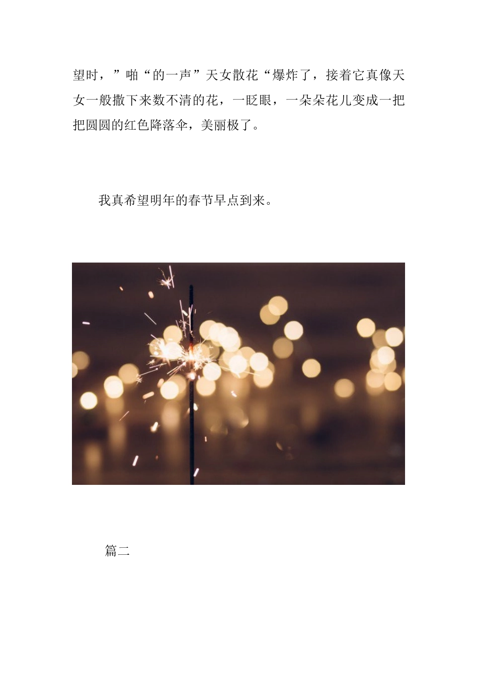 初中生春节放烟花日记300字三篇_第2页