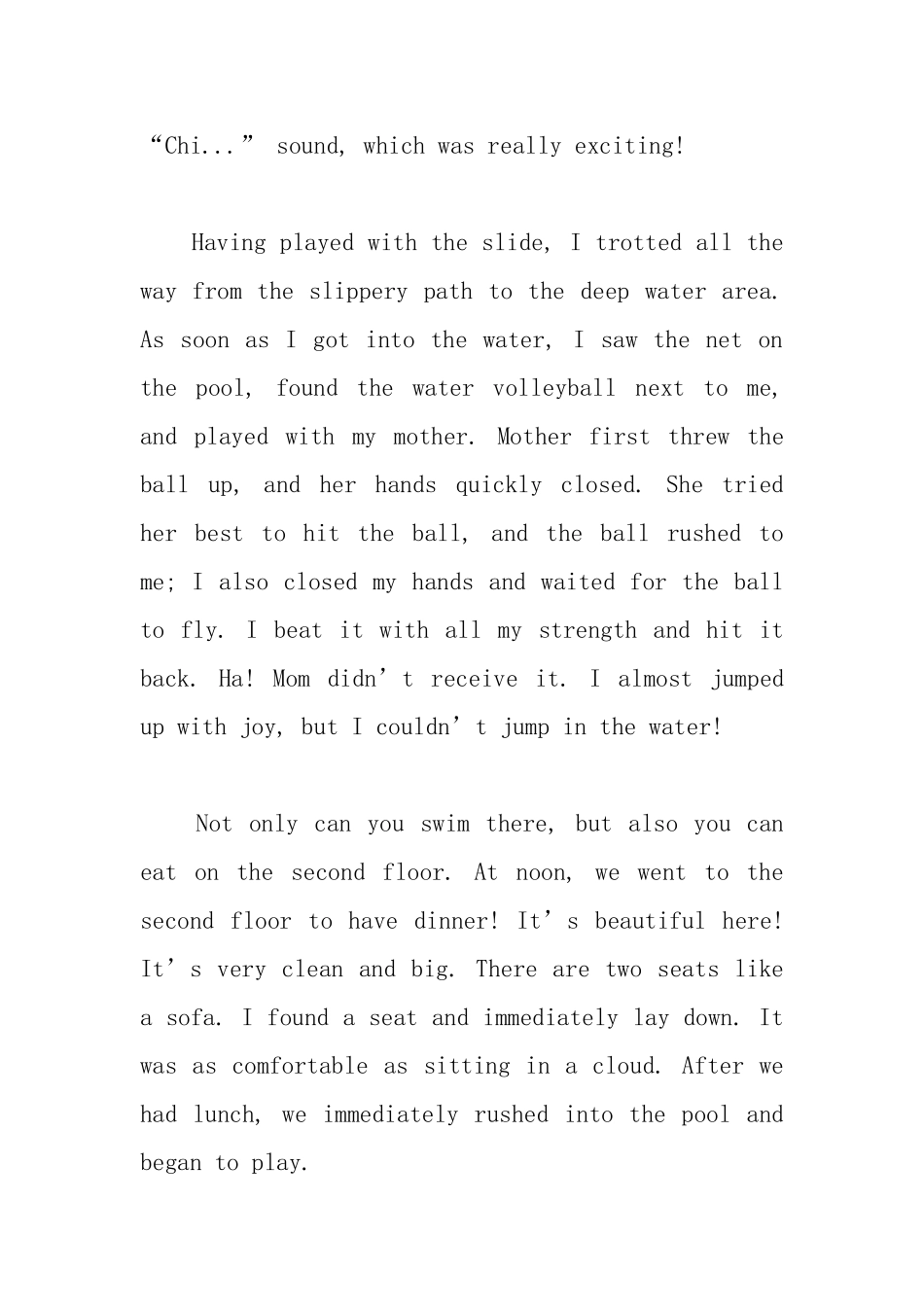 初中生暑假英语日记_第2页