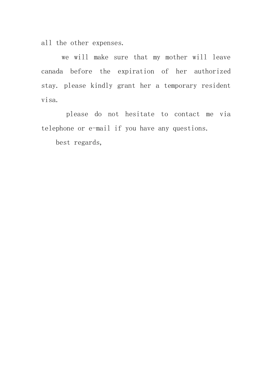 加拿大探亲签证邀请函_第2页