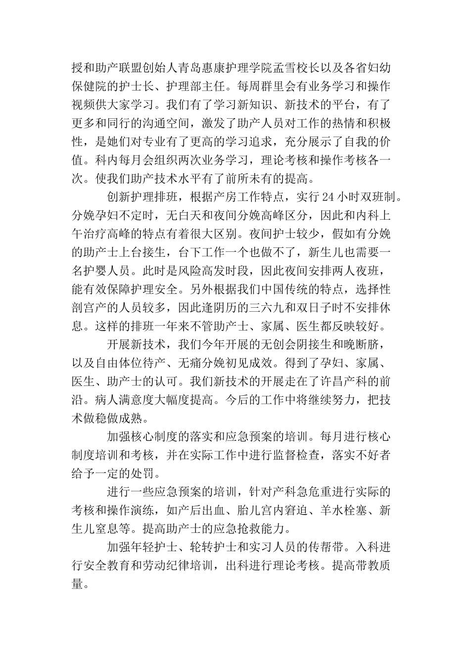 助产护士工作总结_第2页