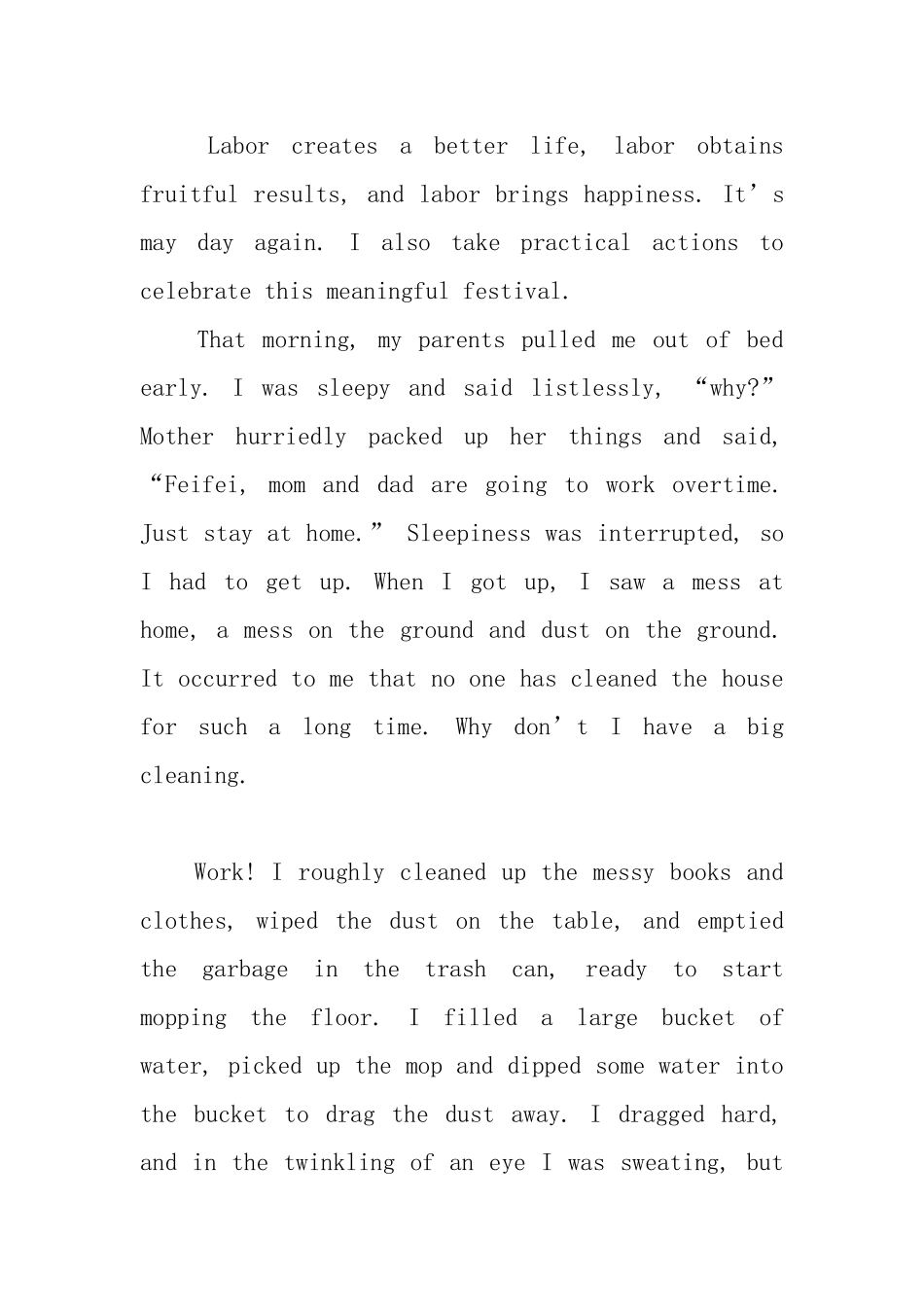 劳动节英语日记_第3页