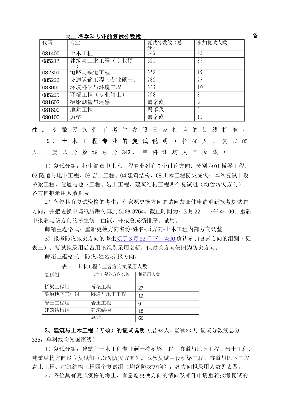 北京交通大学土木建筑工程学院2025年硕士研究生复试录取工作方案模板_第2页