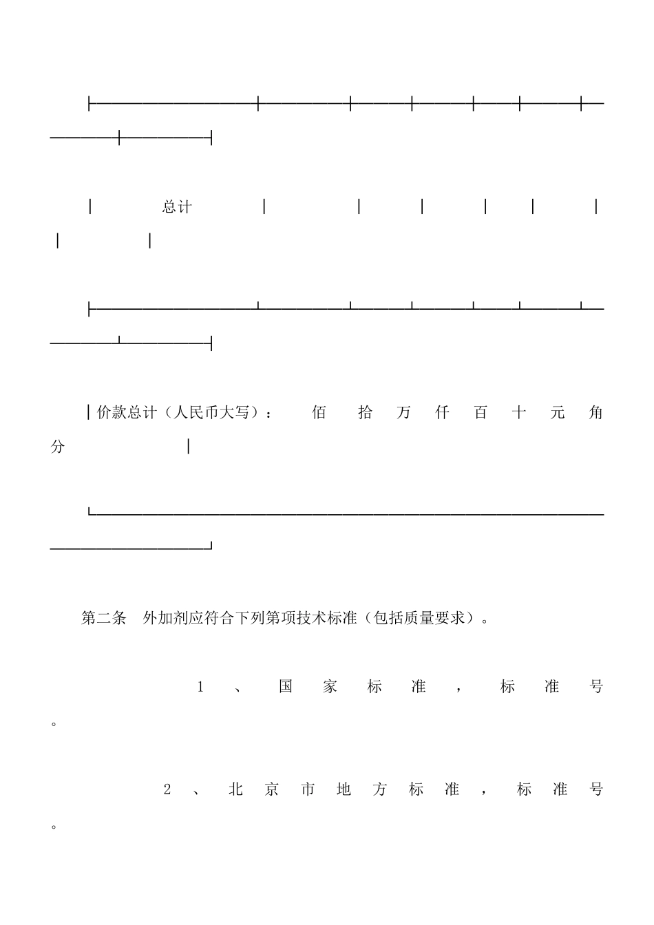 北京市混凝土外加剂买卖合同_第3页