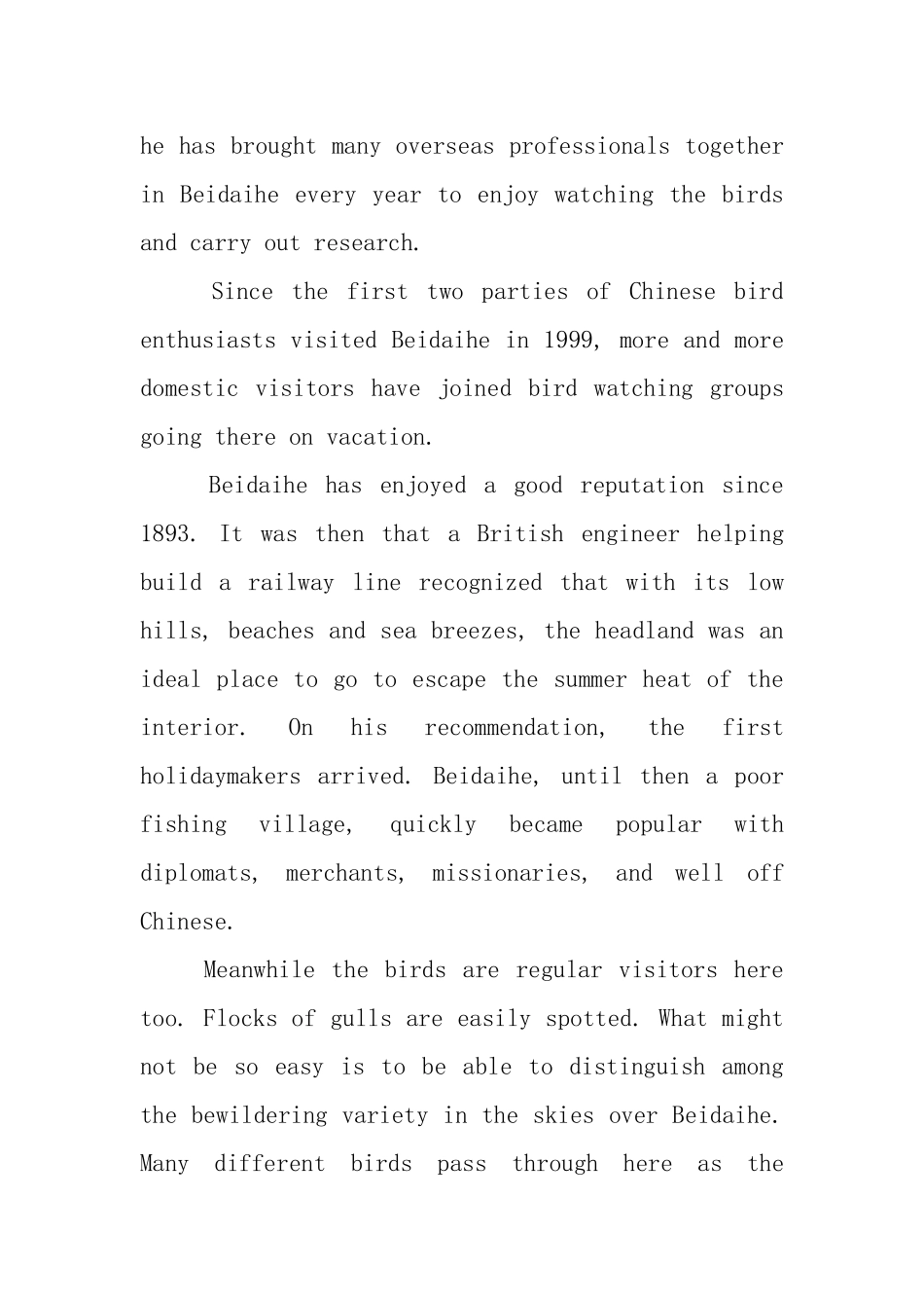 北戴河旅游英文导游词_第3页