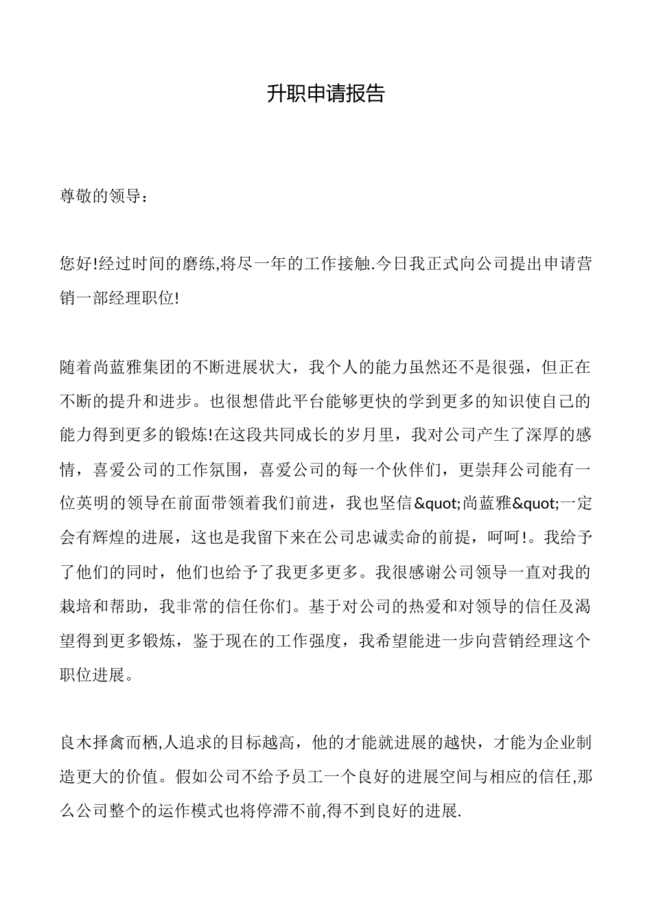 升职申请报告_第1页