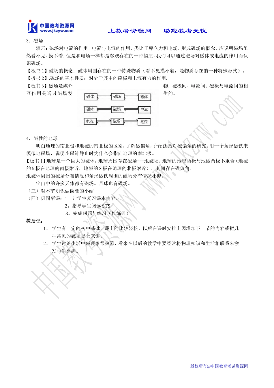 新人教版选修3-1高中物理磁现象和磁场(3)_第2页