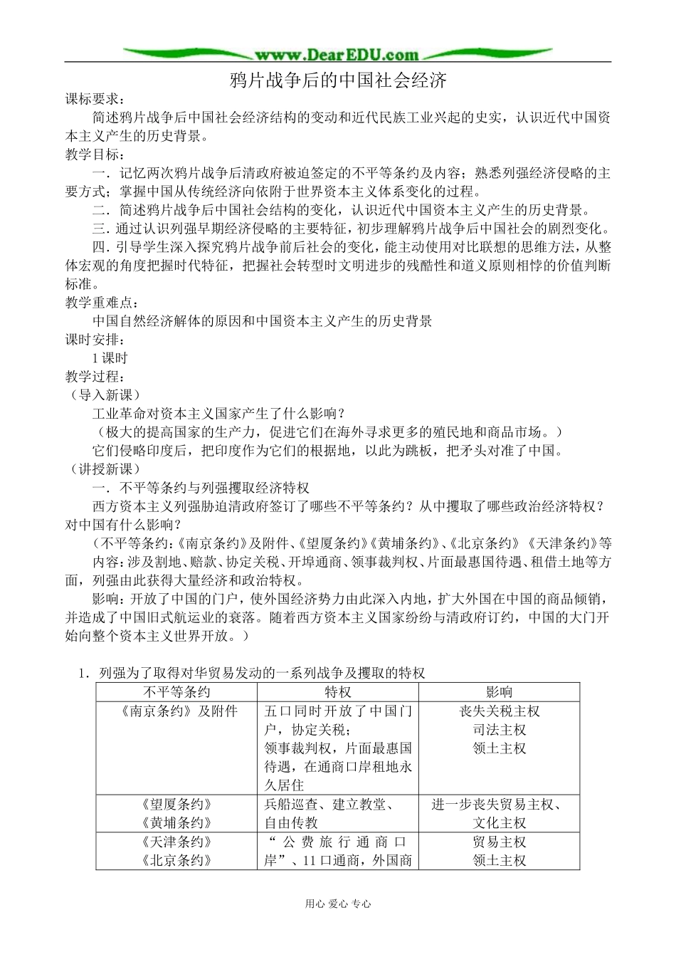 岳麓版高中历史必修2鸦片战争后的中国社会经济_第1页