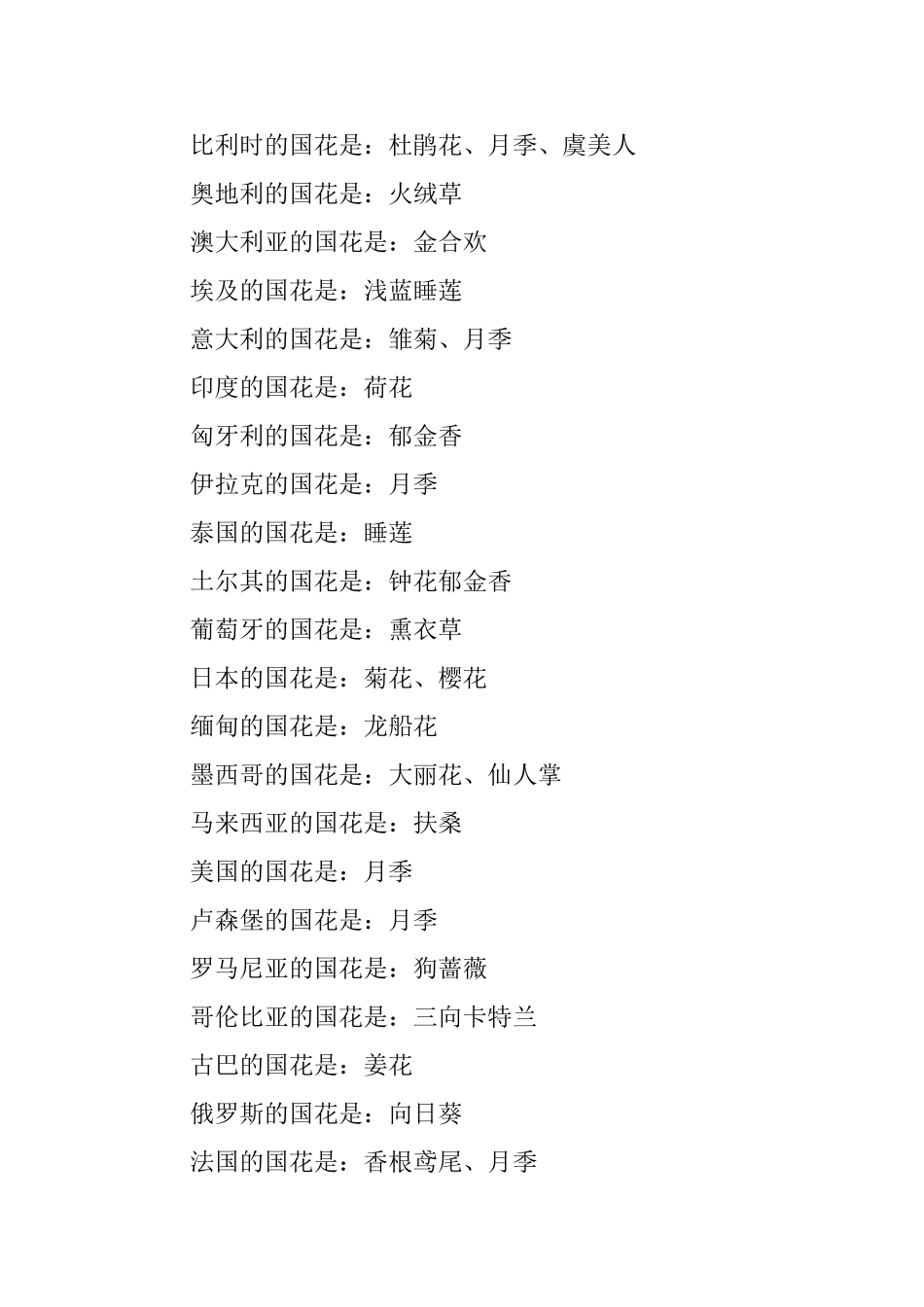 各国的礼仪国花_第2页