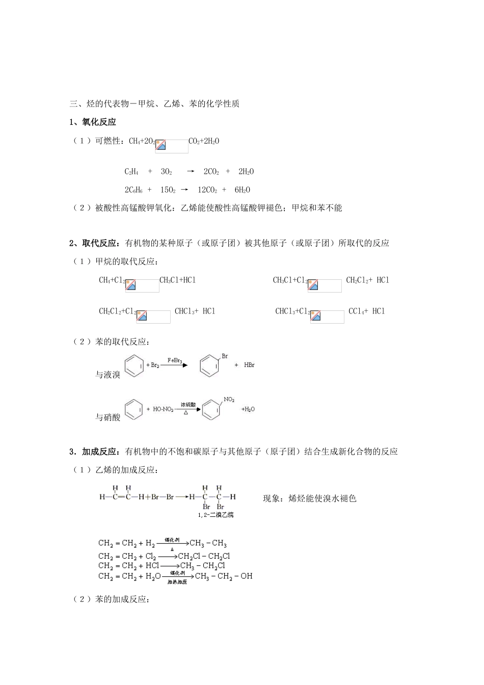 江苏省2012高二化学 18烃 学业水平复习学案_第2页