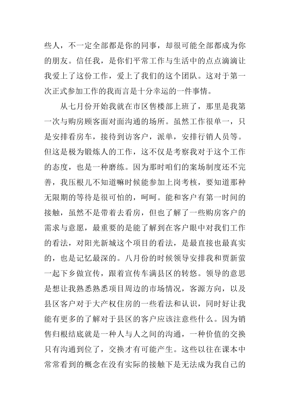 售楼置业顾问工作总结范文_第2页