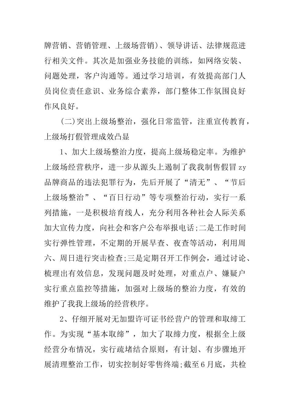 商业公司2025年工作总结格式_第3页