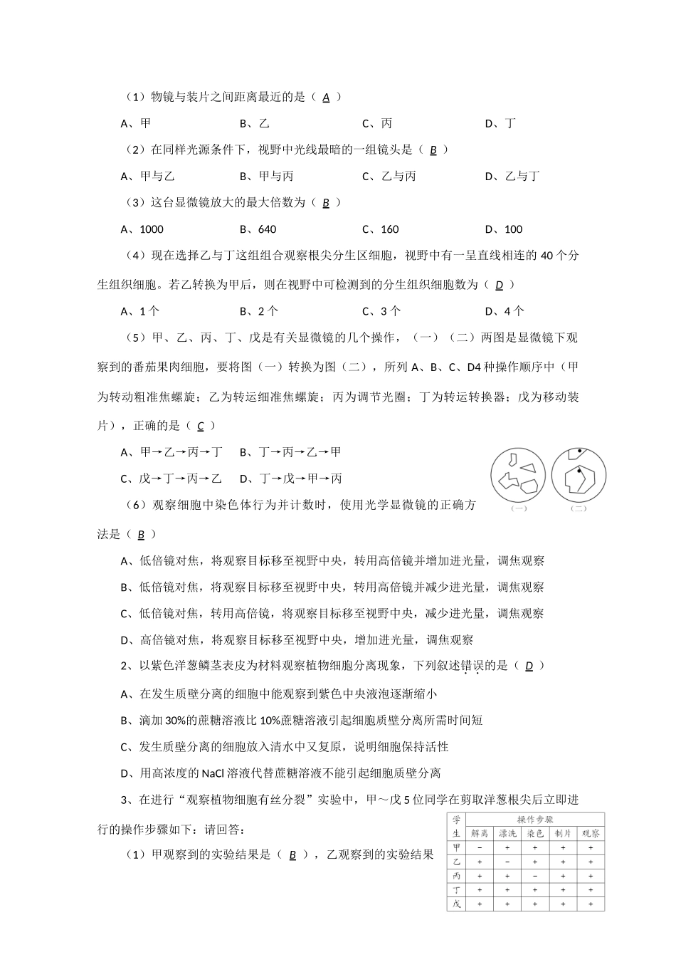 江苏省2010届高三生物实验专题教案（2）_第2页